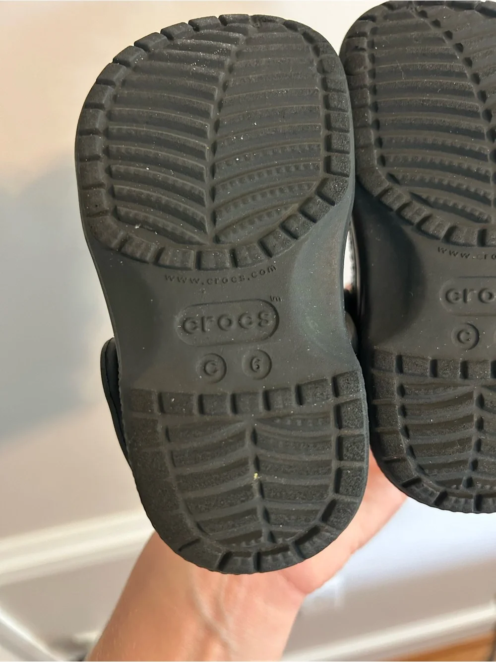 Kids Crocs Black Slip-On Clog Shoes